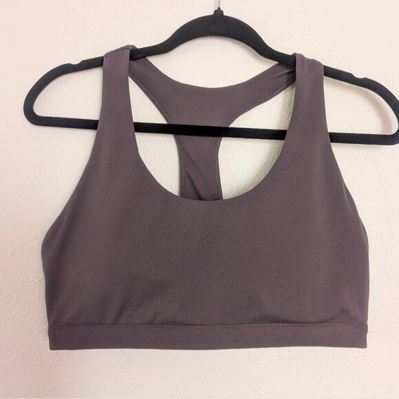 Fabletics Boost Medium Impact Sports Bra Shadow Purple Size Large - Picture 3 of 6